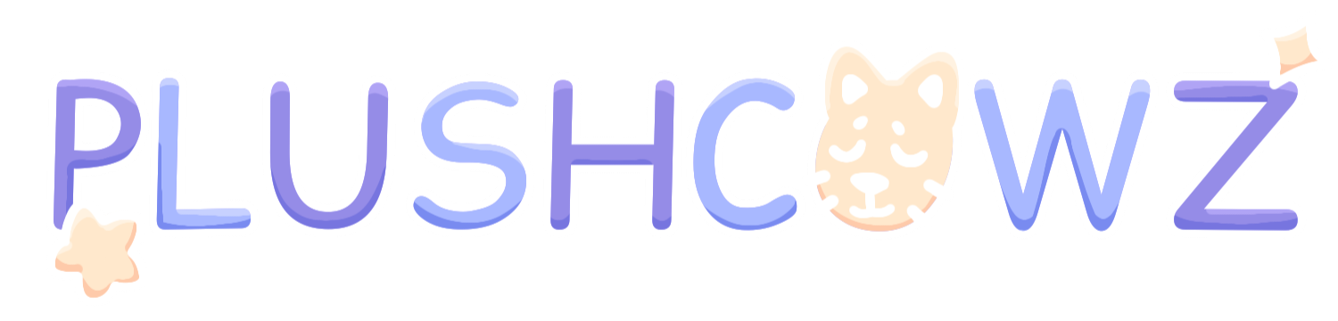 Plushcowz, logo.