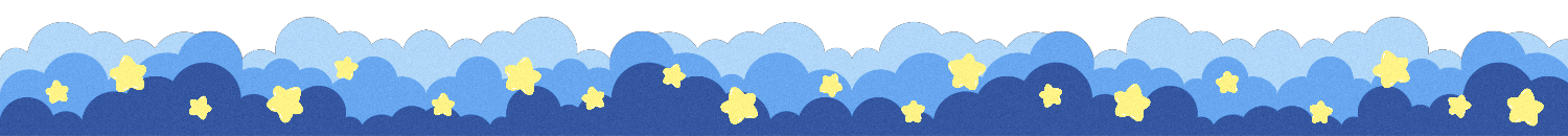 Decorative: starry cloud divider